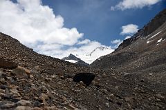 20 Xiangdong Peak Kharta Phu West Up Ahead From The East Rongbuk Valley To Mount Everest North Face Intermediate Camp In Tibet.jpg